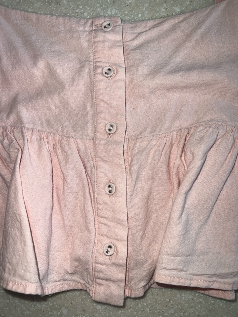 Showpo Pink Ruffle Button-Front Crop Top - Picture 3 of 6